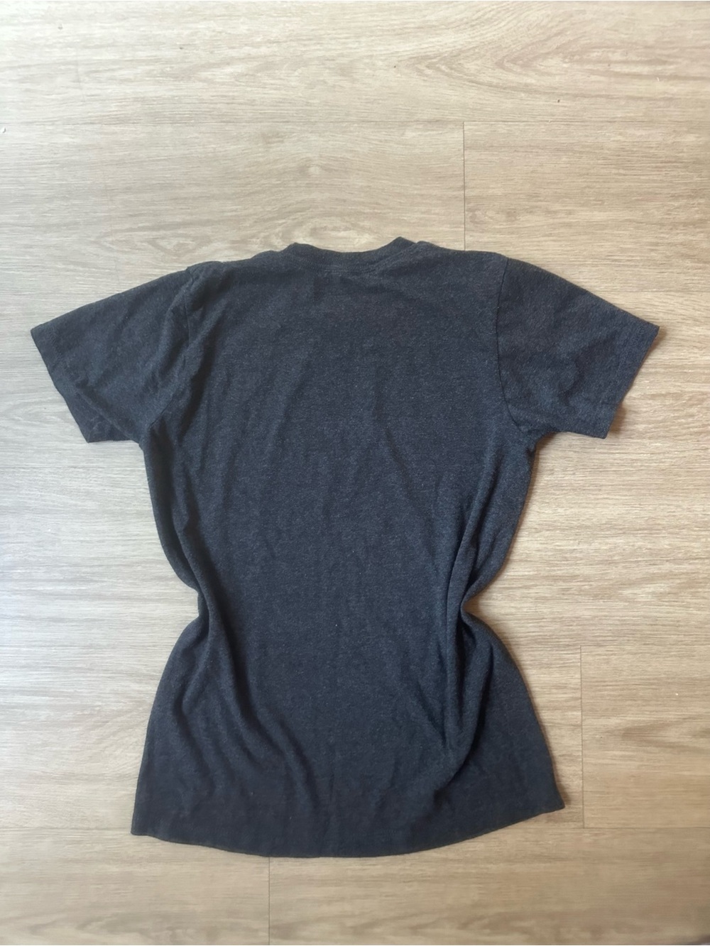 AC/DC Black Crewneck Tee with White Tag Print and Red Accent - Picture 2 of 3